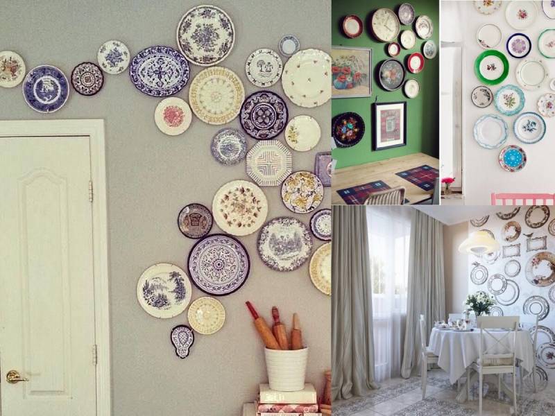 Украшаем стены декоративными тарелками +75 фото - «декор»
