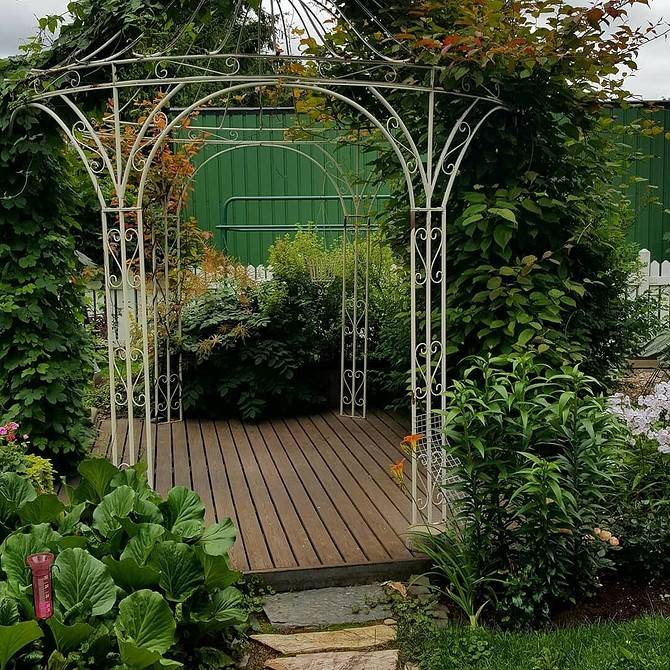 Садовая арка для вьющихся растений своими руками: оформление ландшафтного дизайна, фото-примеры