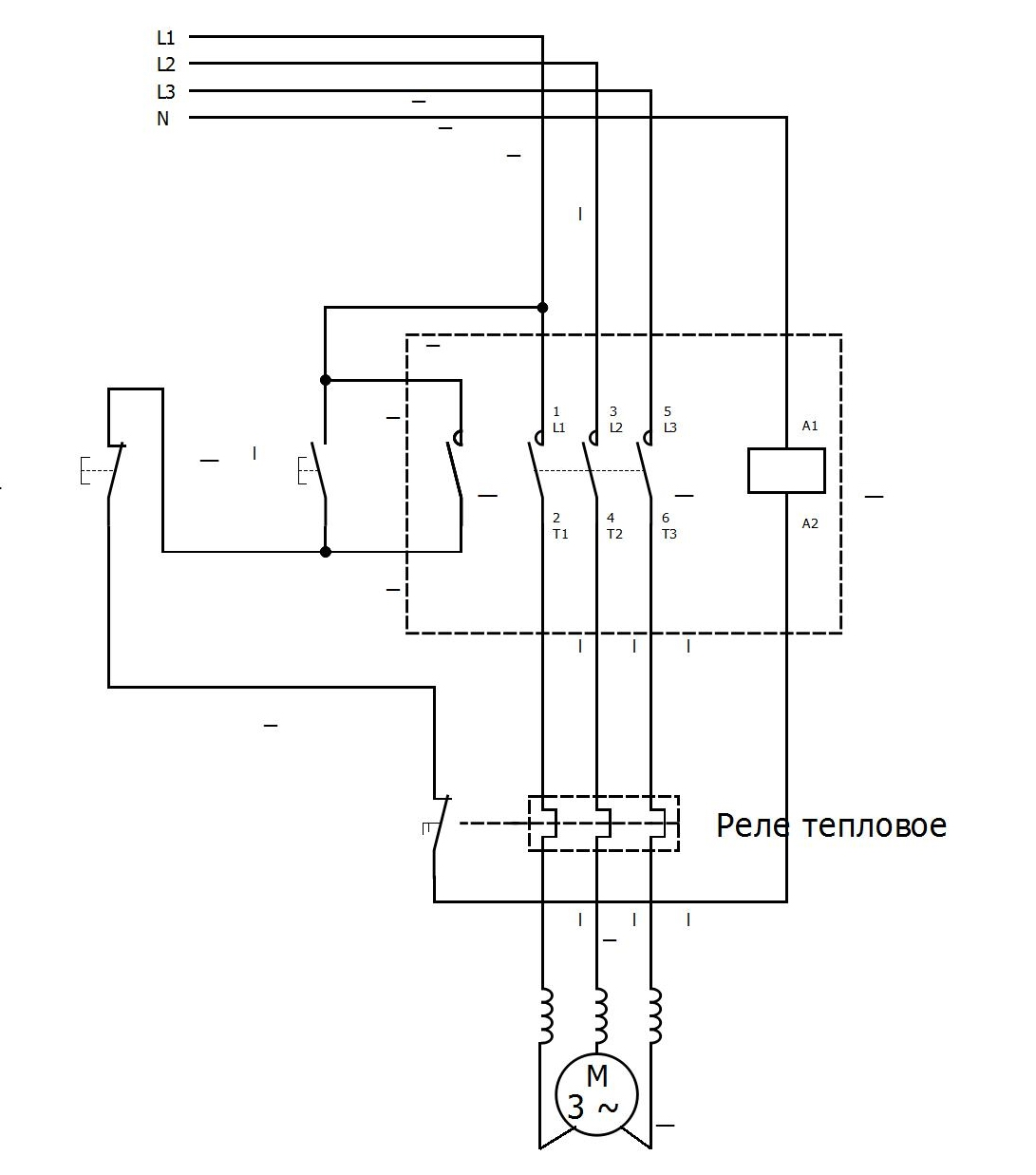 Схема подключения пускателя с тепловым реле 380. Подключить магнитный пускатель 220в схема подключения. Схема подключения трехфазного контактора. Схема магнитного пускателя на 380 с тепловым реле. Схема подключения электродвигателя через контактор и тепловое реле.