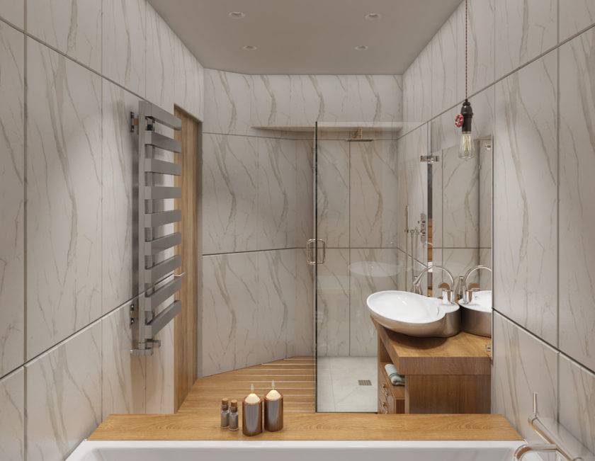 Раздельная ванная комната - 100 фото лучших идей дизайна маленькой ванной