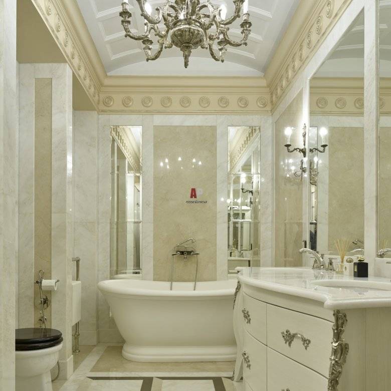 Ванная комната в стиле классика - 67 фото решений в духе единого формата