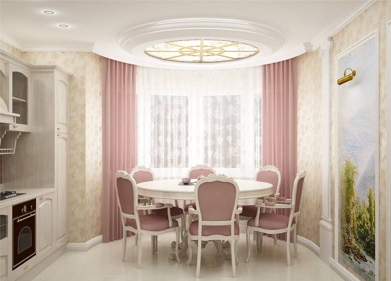 Кухня с эркером – дизайн интерьера и планировка (100 фото)