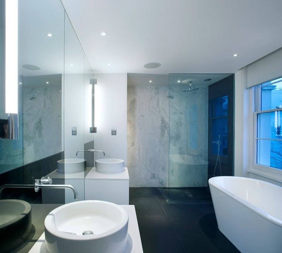 Потолок в ванной комнате - 120 фото впечатляющих идей создания стильного потолка