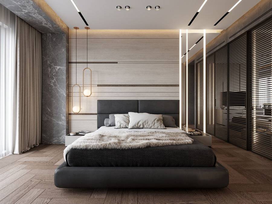 Прямоугольная спальня: 150 фото новинок дизайна с обзором идей