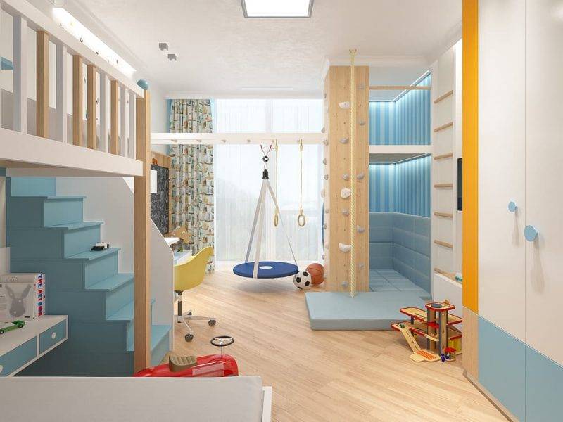 Детская комната для мальчика и девочки: 100 идей дизайна в небольшой комнате