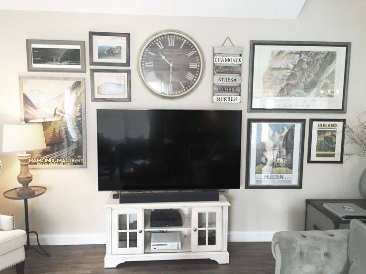 Дизайн стены с телевизором в гостиной (66 фото): варианты оформления акцентной стены с телевизором в интерьере гостиной. как оформить нишу под телевизор из гипсокартона?