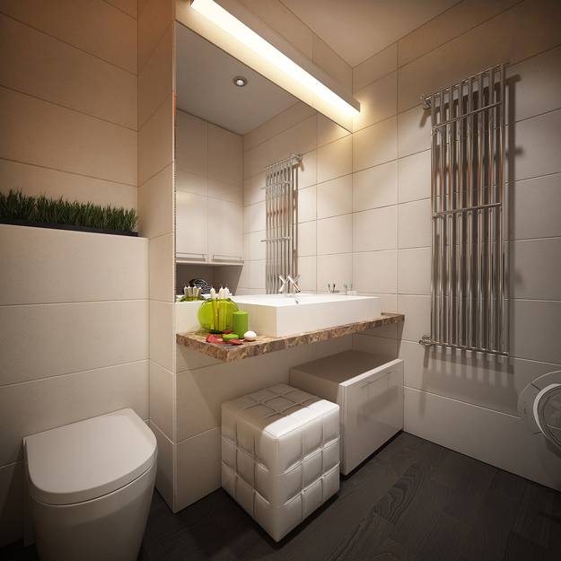 Как спланировать интерьер ванной комнаты, совмещенной с туалетом?