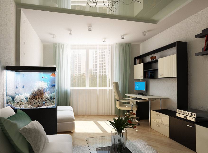 Дизайн интерьера однокомнатной квартиры: 100 лучших идей на фото