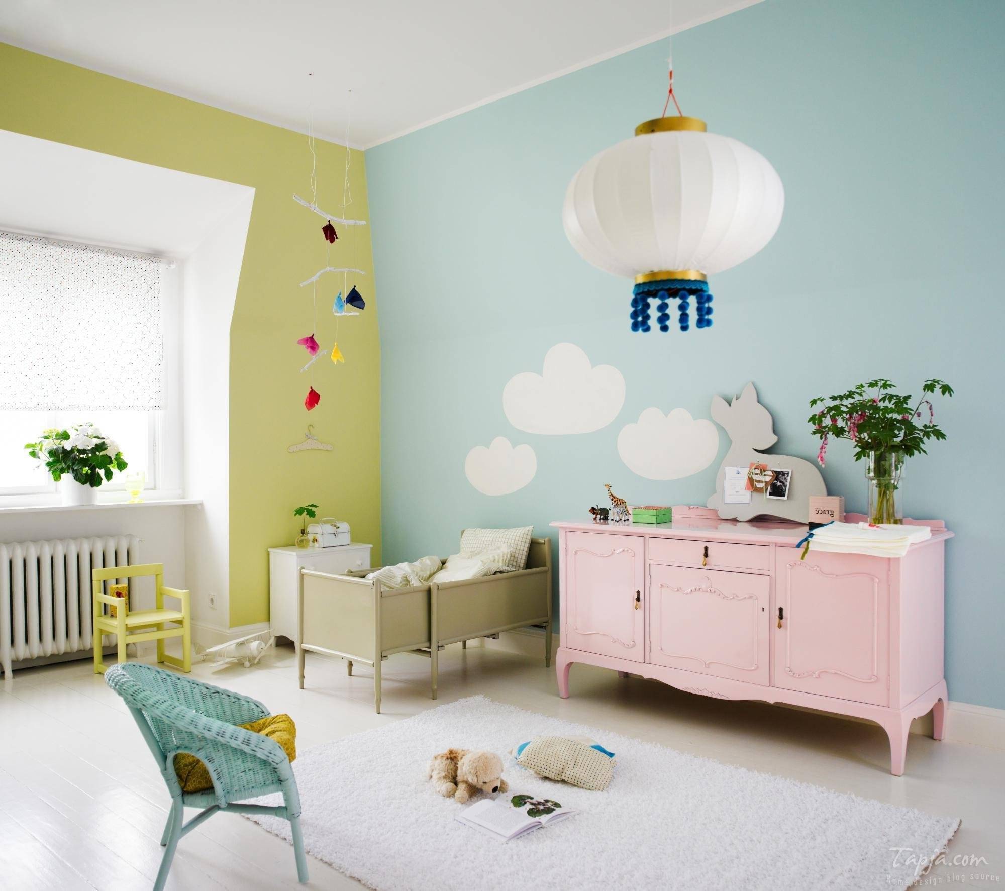 Современная отделка стен в детской комнате: фото и советы профессионалов