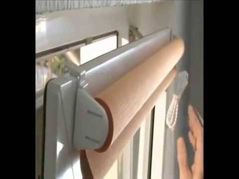 Рулонные шторы на пластиковые окна без сверления