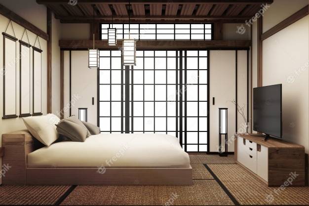 Японский стиль в интерьере комнаты: современный дизайн
 - 26 фото