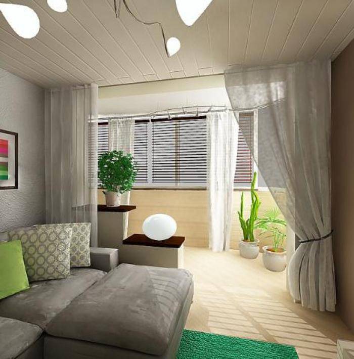 Дизайн комнаты с балконом: особые решения - 18 фото примеров