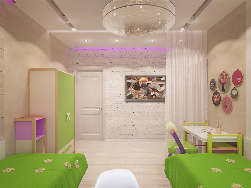20 интерьеров детских комнат площадью 12 кв. метров