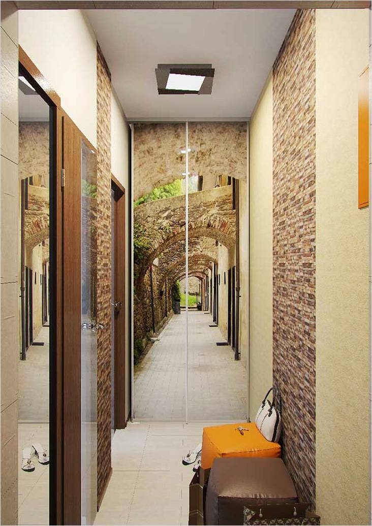 Комбинированные обои в прихожей (49 фото): дизайн коридора с комбинированием обоев в квартире. как красиво поклеить обои двух цветов?