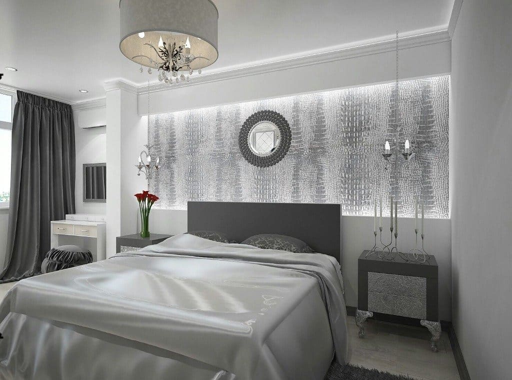 Серая спальня: фото модных идей сочетания цветов в дизайне интерьера спальной комнаты + советы по оформлению