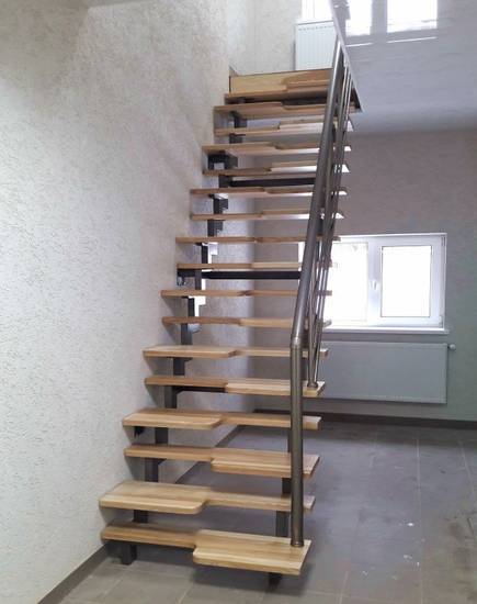 Лестница утиный шаг чертеж - всё о лестницах