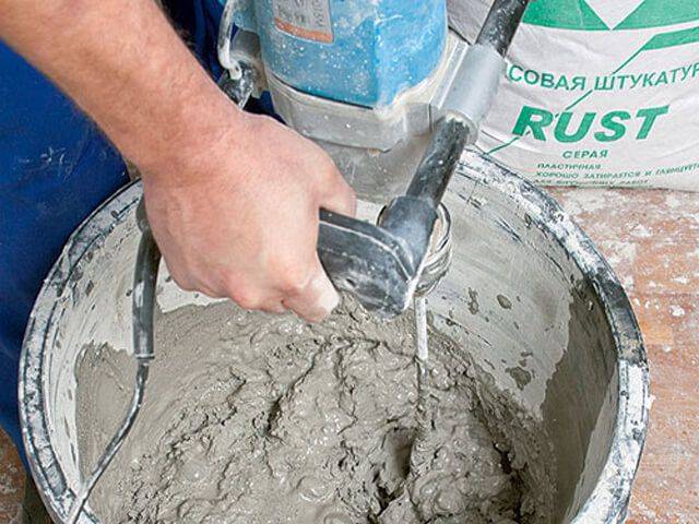 Раствор для штукатурки, пропорции раствора для штукатурки