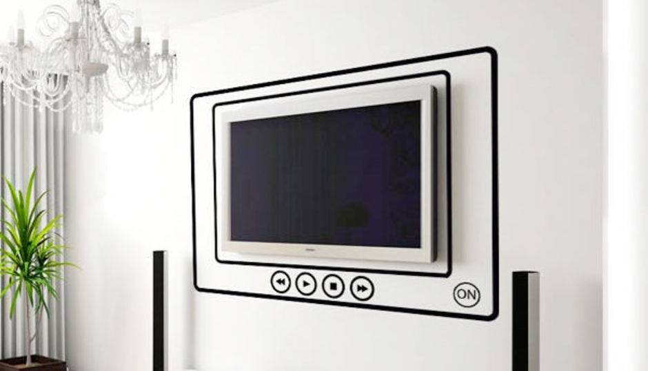 Дизайн стены с телевизором в гостиной (52 фото): как оформить стену, на какой высоте от пола вешать телевизор, идеи оформления