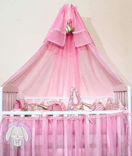 Балдахин на детскую кроватку: варианты установки и красивого дизайна, фото интерьера
