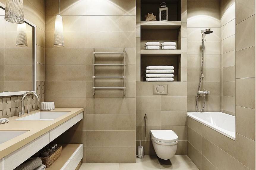 Дизайн ванной, совмещенной с туалетом: советы эксперта