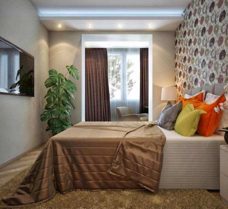 Дизайн спальни с балконом: 145 фото новинок интерьера и планировки, лучшие идеи совмещенной спальни с балконом