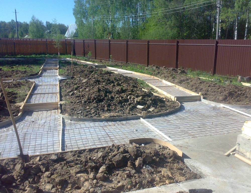 Садовые дорожки из бетона своими руками - пошаговая инструкция с фото - строительство и ремонт