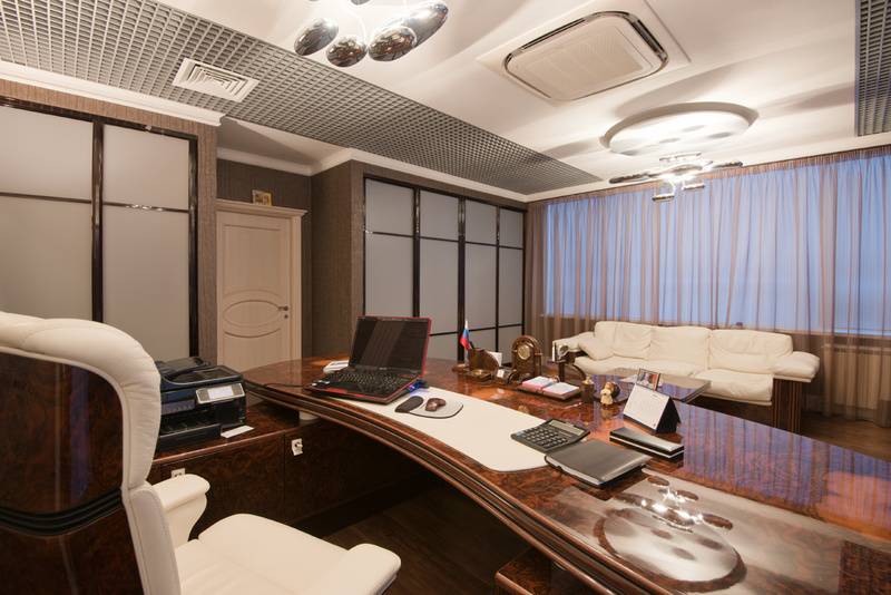 Дизайн интерьера кабинета руководителя: зонирования,  руководителя женщины и мужчины, небольшого кабинета | ileds.ru