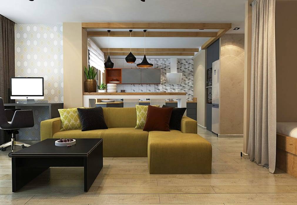 Тонкости дизайна гостиной площадью 16 кв. м: грамотное разграничение пространства