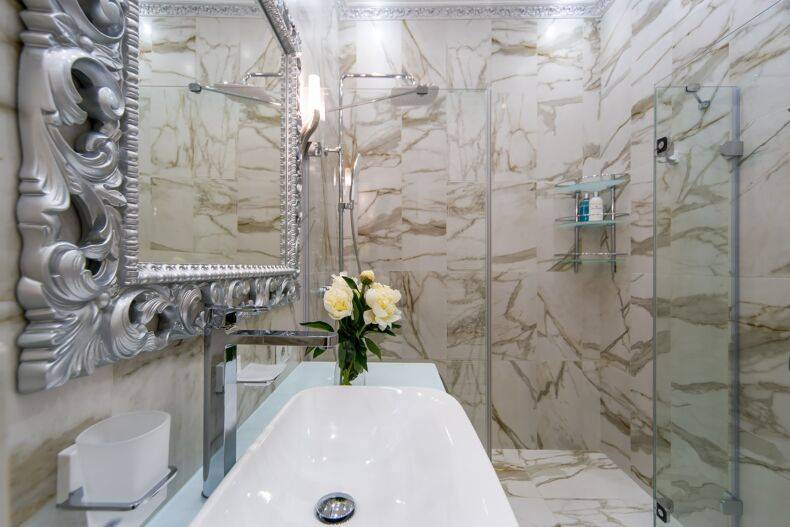 Дизайн плитки в ванной: топ-150 фото примеров дизайна с использованием плитки