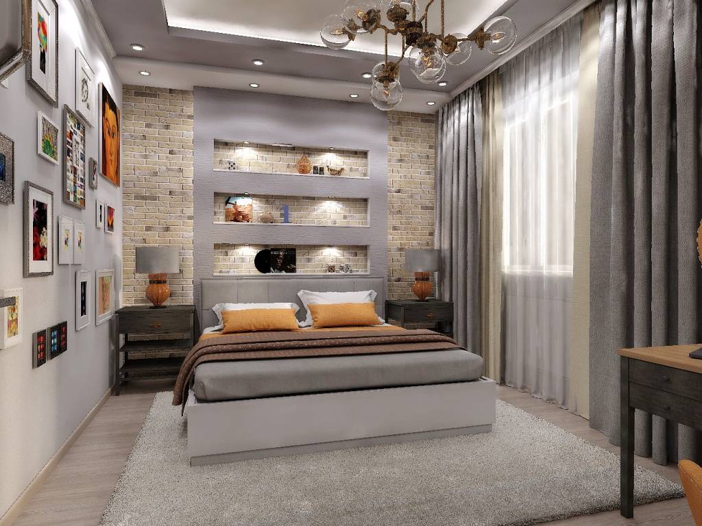 Спальня в стиле лофт – 100 фото дизайна интерьеров в различных строениях + возможные размеры и цвета