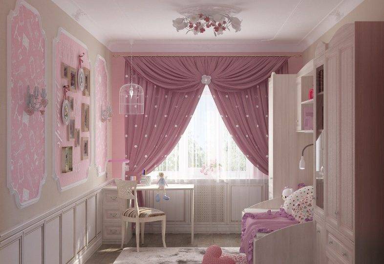 Выбираем современные шторы в детскую комнату: 100 фото с идеями