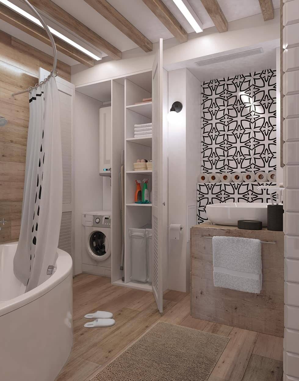 Идеи дизайна интерьера ванной комнаты в скандинавском стиле, фото