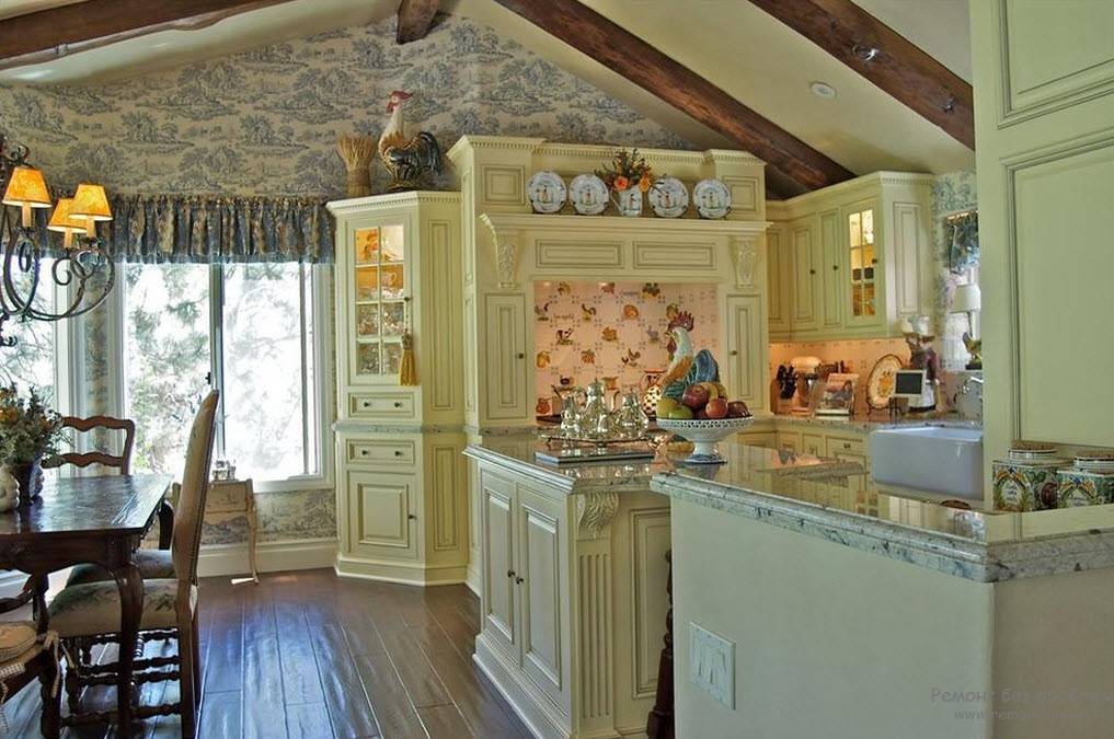 Интерьер кухни в стиле кантри — гармония загородного уюта в доме и квартире