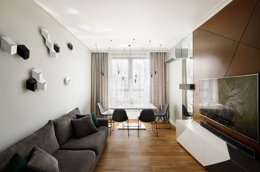 Интерьер гостиной площадью 18 метров в современном стиле (92 фото): бюджетный вариант дизайна зала площадью 18 кв. м  в квартире