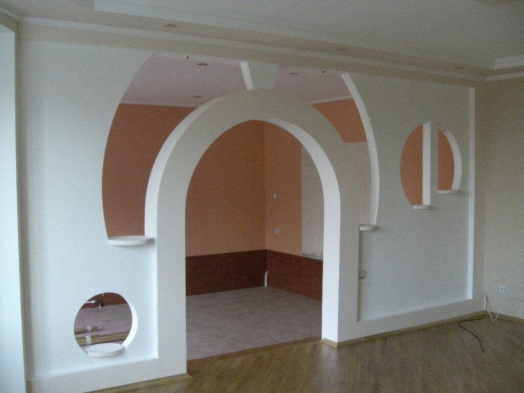 Украшение арки в квартире: фото интерьеров