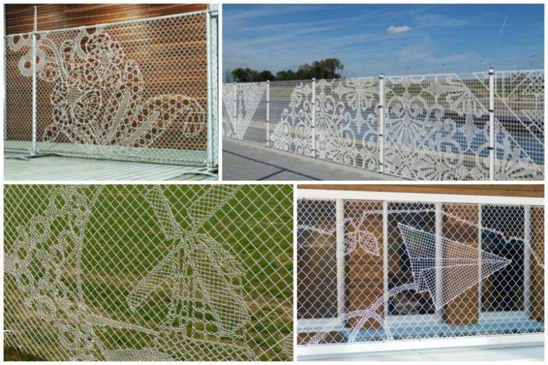 Чем закрыть забор из сетки рабицы от соседей: бюджетные декоративные варианты