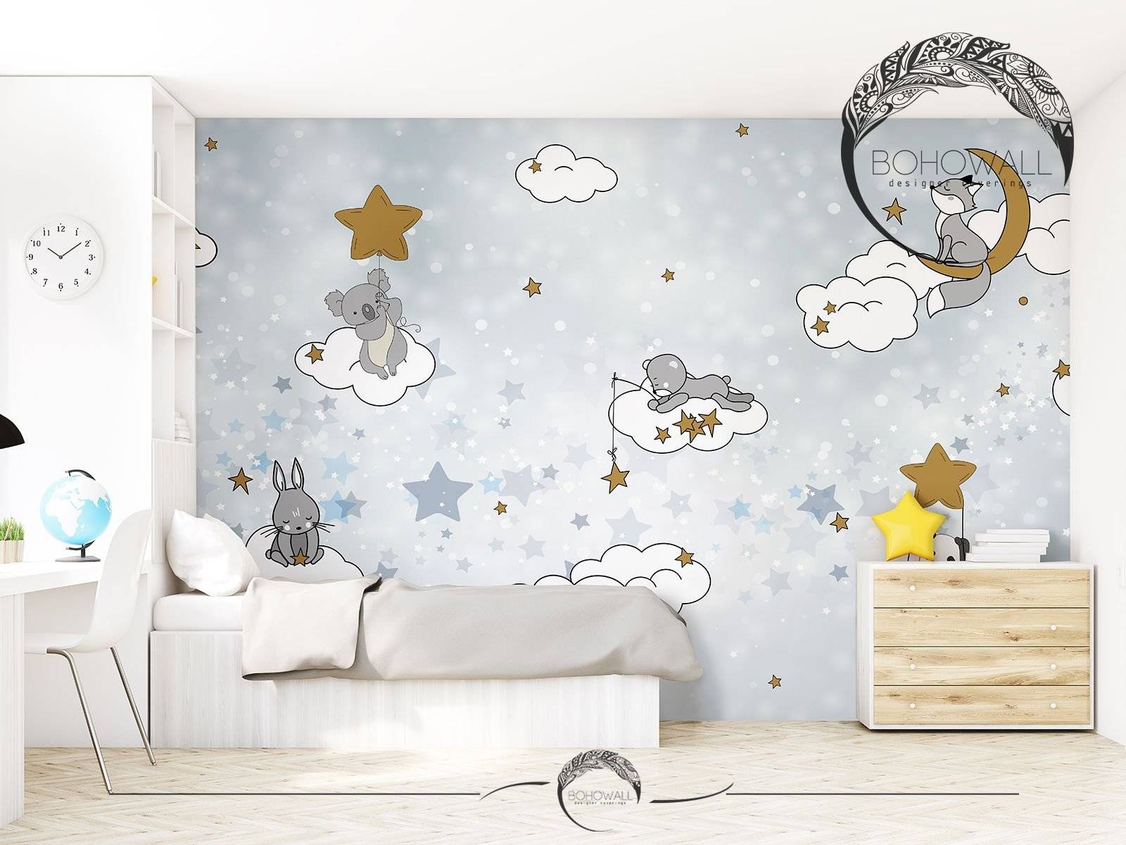Потолок в детской комнате: красочное небо над маленькой страной | домфронт