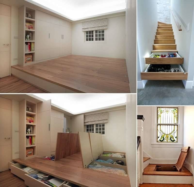 Как экономить пространство в маленькой комнате - фото идеи