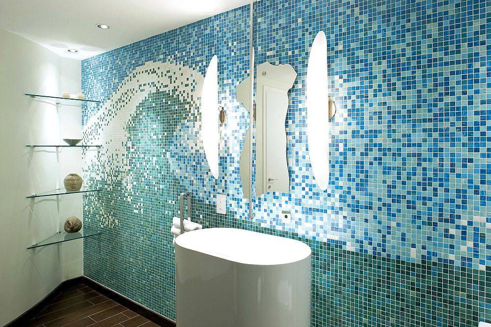 Дизайн ванной комнаты в мозаике: выбор мозаики, варианты и идеи оформления