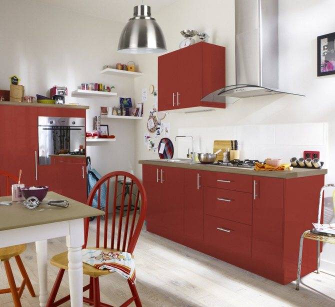 Самые яркие идеи дизайна кухни в бордовых тонах (+92 фото интерьеров)