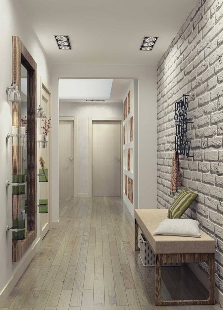 Дизайн длинного коридора (90 фото): интересные идеи интерьера прихожей в трехкомнатной квартире и других, необычные дизайнерские решения по мебели