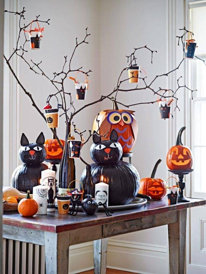 Декор на хэллоуин: украшения своими руками +50 фото идей