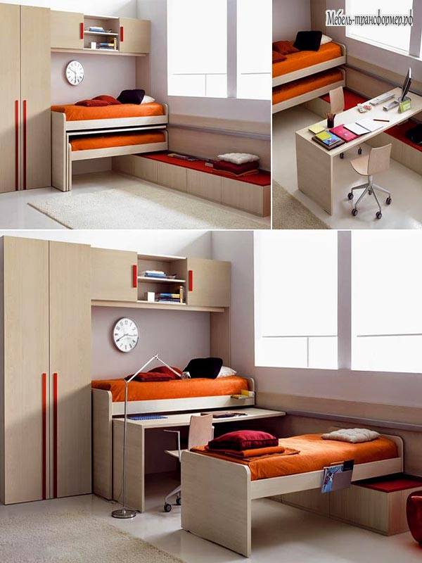 Кровать-трансформер для малогабаритной квартиры