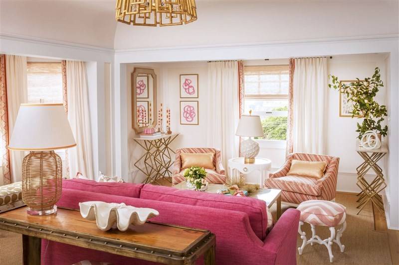 Розовая спальня: лучшие цветовые сочетания, 37 фото