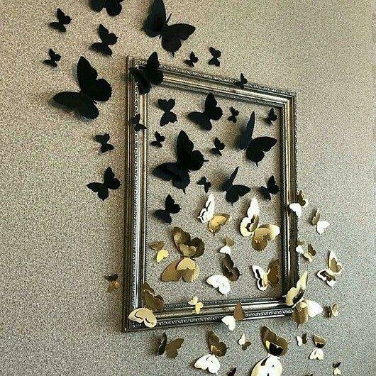 Как расположить на стене бабочек: декор стен бабочками своими руками +60 фото идей – 140+ (фото) красивых оформлений в интерьере —  мини гостиница «отель а»