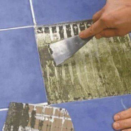 Демонтаж кафельной плитки на полу как снять не повредив или отбить