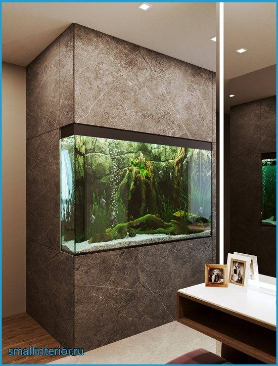 Дизайн гостиной с аквариумом: как правильно вписать аквариум в интерьер