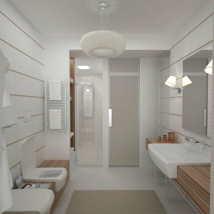 Узкая ванная - 125 фото дизайна и планировки в небольшой ванной комнате