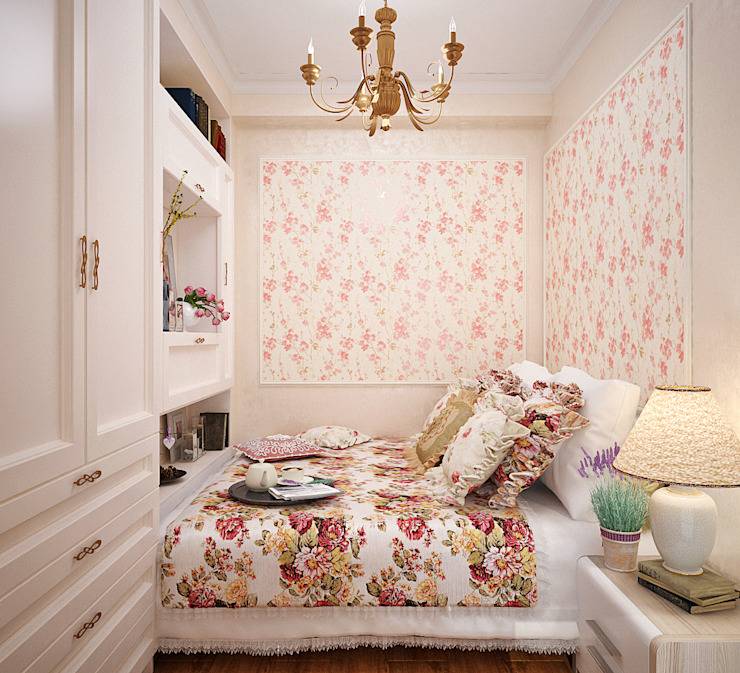 Обои для маленькой спальни (56 фото): как выбрать дизайн обоев? фотообои в небольшой спальне. какой цвет увеличивает пространство?