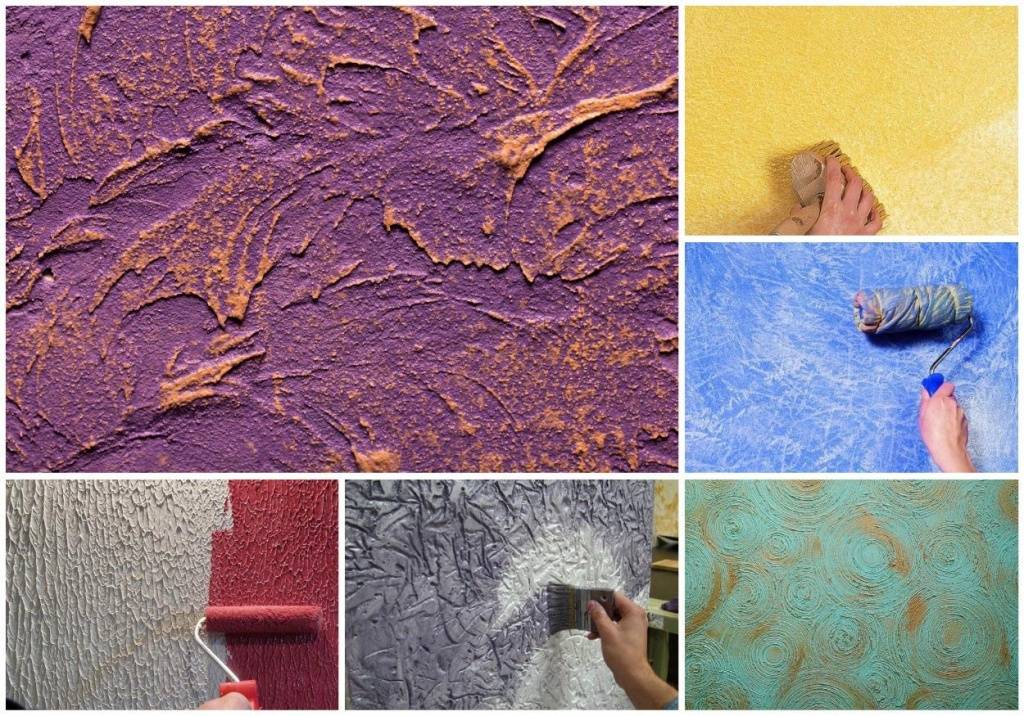 Покраска декоративной штукатурки своими руками: выбор краски, техника нанесения в один, два цвета + фото и видео
